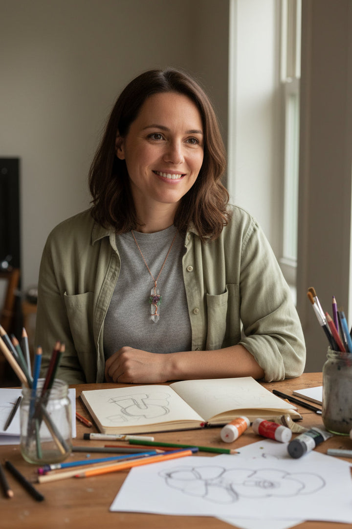 Natural Stone Rock Crystal Pendant Reiki Chakra Tree of Life Handmade Wire Wrapped Clear Quartz Pendant for Necklace - Mountauk