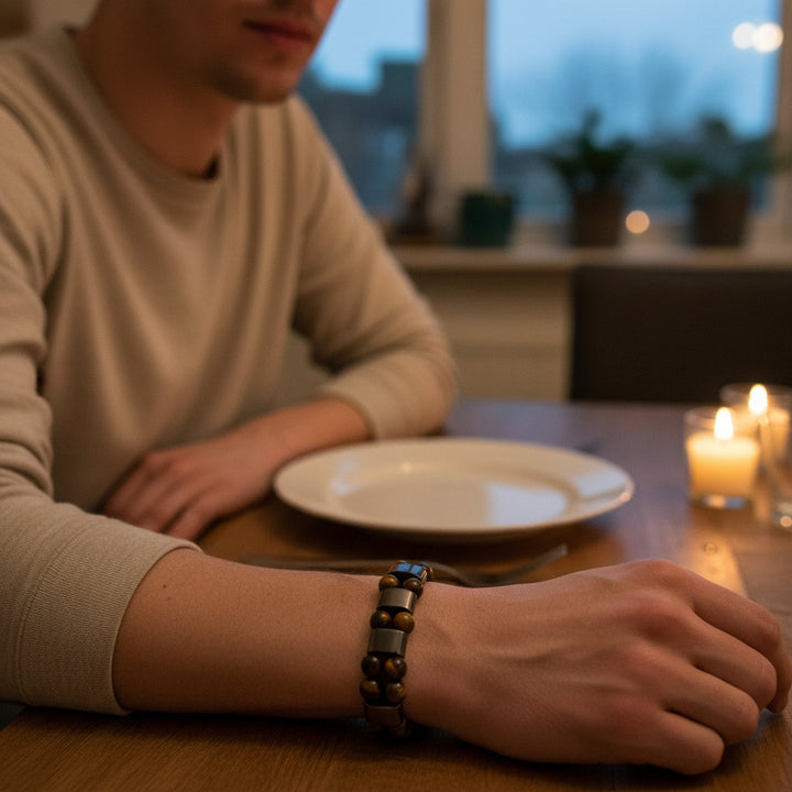 VitalFlux – Tiger Eye Magnetic Detox Bracelet for Energy, Focus & Lymphatic Balance - Mountauk