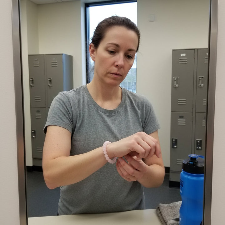 Boho Rose Quartz Love Bracelet: Handmade Bohemian Charm for Summer Beach Romance - Mountauk