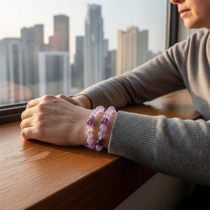 Lavender Orbit – DIY Amethyst Circle Bracelet for Inner Peace, Focus & Celestial Intention - Mountauk