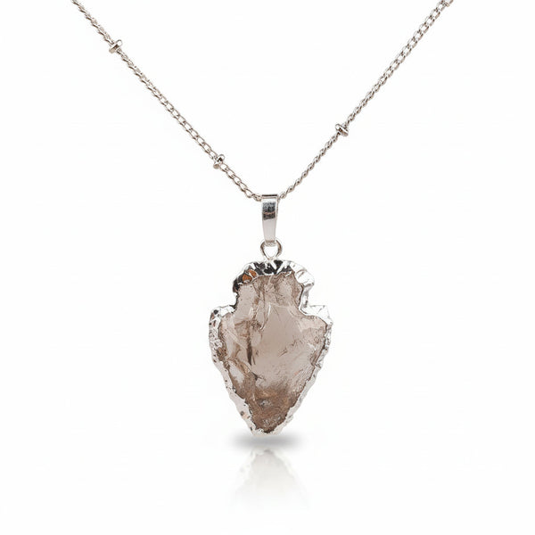 Pathfinder’s Edge – Smoky Quartz Arrowhead Pendant for Protection, Focus & Purposeful Power