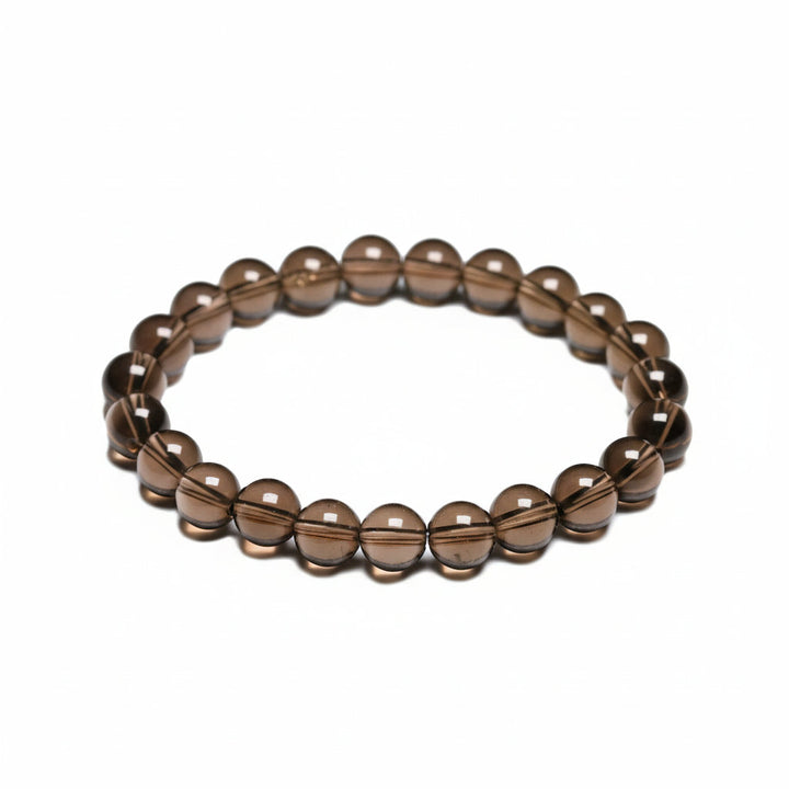Rooted Clarity – Grade A Smoky Quartz Crystal Bracelet for Grounding, Focus & Energetic Protection - Mountauk