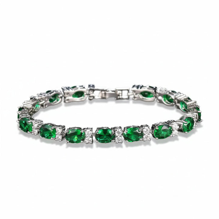 Oval Cubic Zirconia Bracelet for Women: Empowering Confidence and Motivation Gift - Mountauk