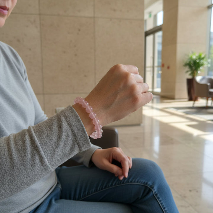 HeartGlow – Rose Quartz Bracelet for Love, Healing & Inner Radiance - Mountauk