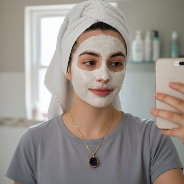 Amethyst Anchor – Raw Crystal Pendant for Grounded Intuition & Spiritual Protection - Mountauk