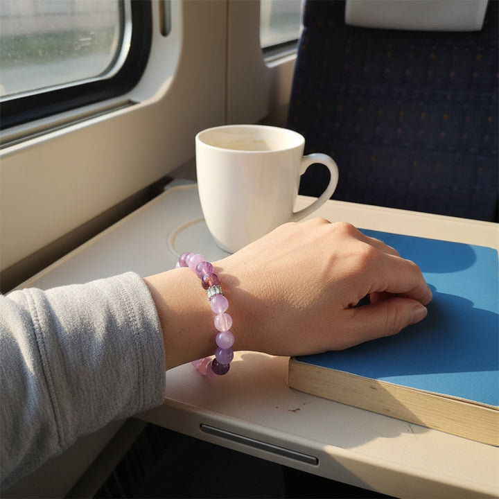 Lavender Orbit – DIY Amethyst Circle Bracelet for Inner Peace, Focus & Celestial Intention - Mountauk
