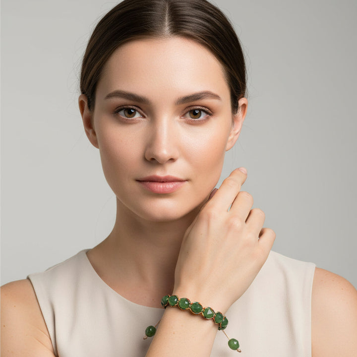 Handmade Natural Tiger Eye Jasper Amethyst Crystal Bracelet for Confidence & Motivation, Health & Vitality. - Mountauk