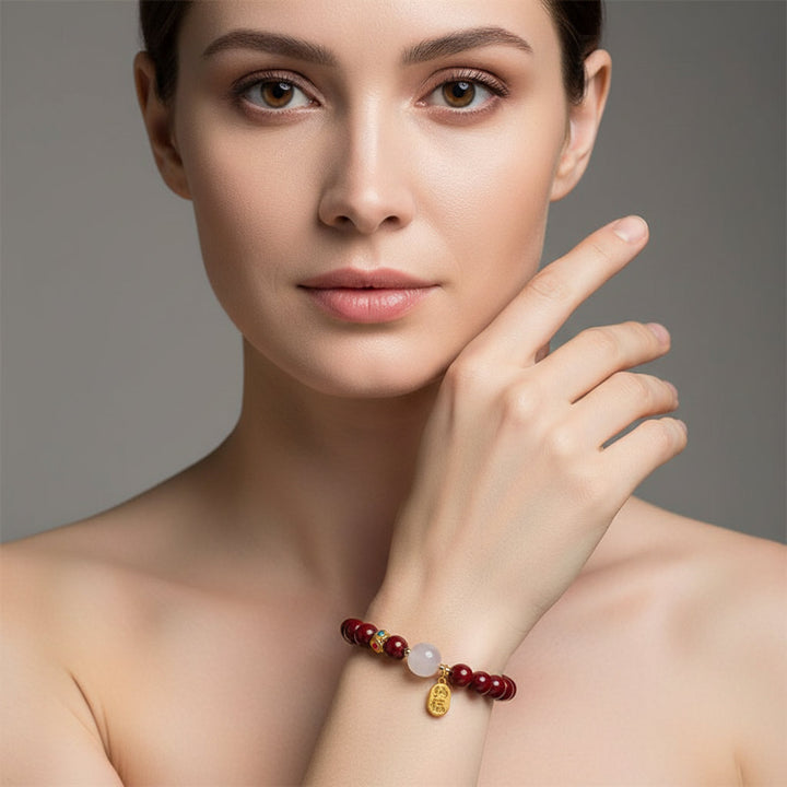 Lucky Wealth Red String Bead Bracelet Bangle Handmade Adjustable Attract Money Wealth Bracelet For Women Men - Mountauk