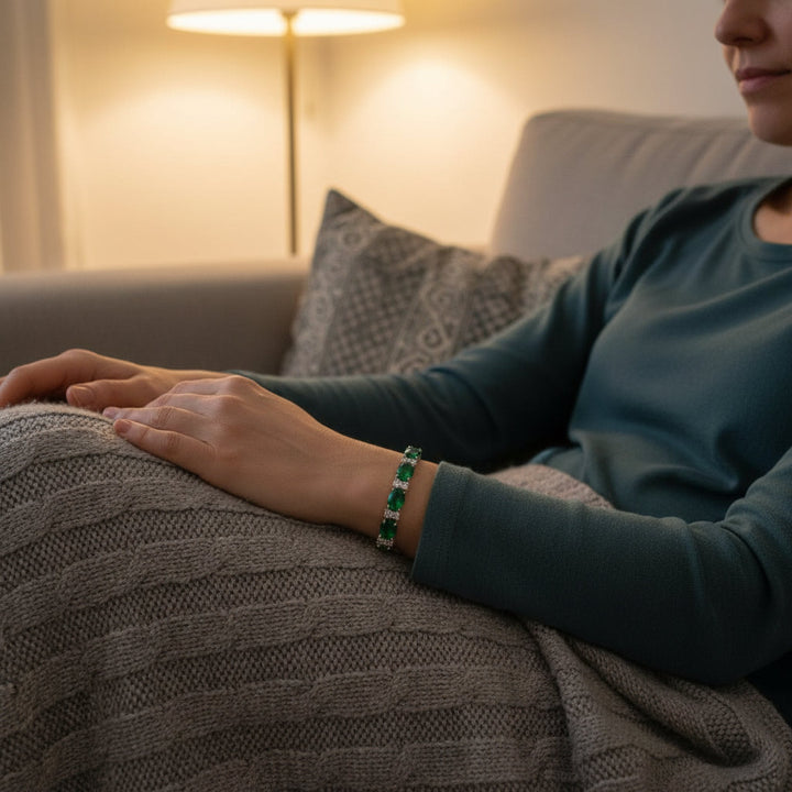 Oval Cubic Zirconia Bracelet for Women: Empowering Confidence and Motivation Gift - Mountauk