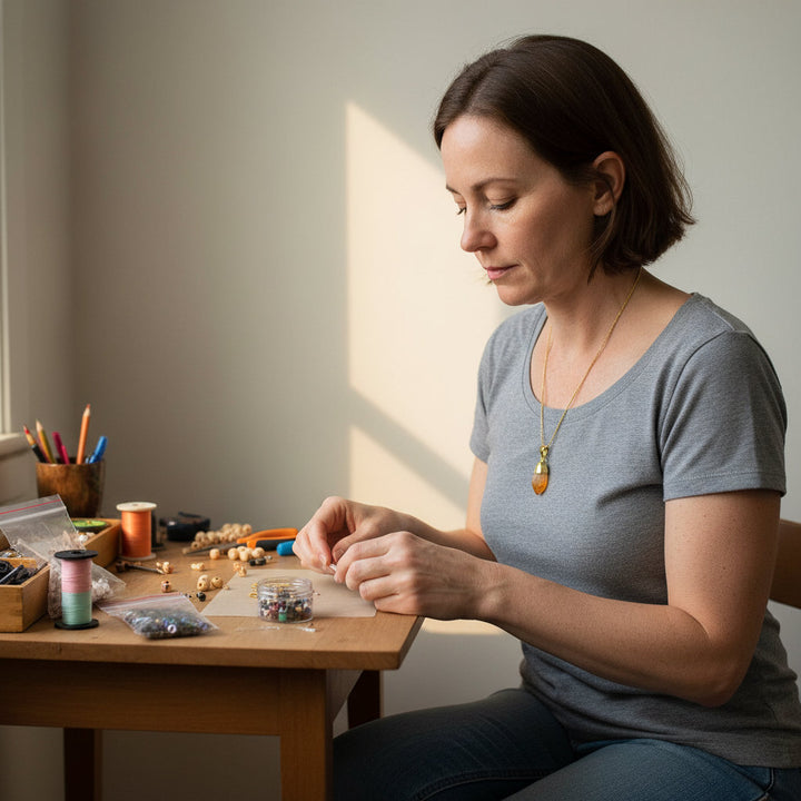 SolarPulse – Raw Citrine Abundance Pendant for Empowered Living - Mountauk