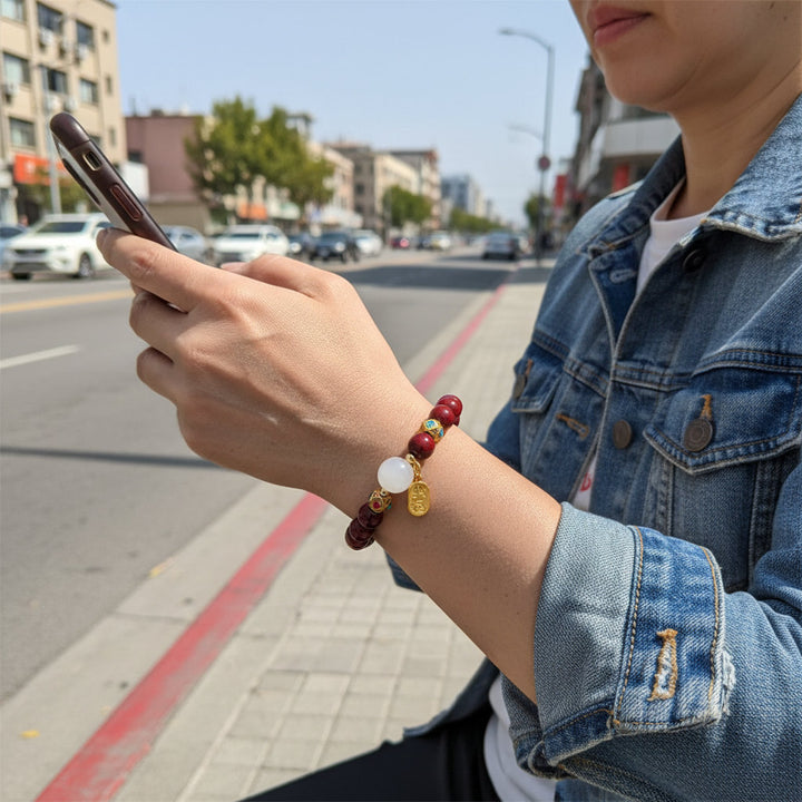 Lucky Wealth Red String Bead Bracelet Bangle Handmade Adjustable Attract Money Wealth Bracelet For Women Men - Mountauk