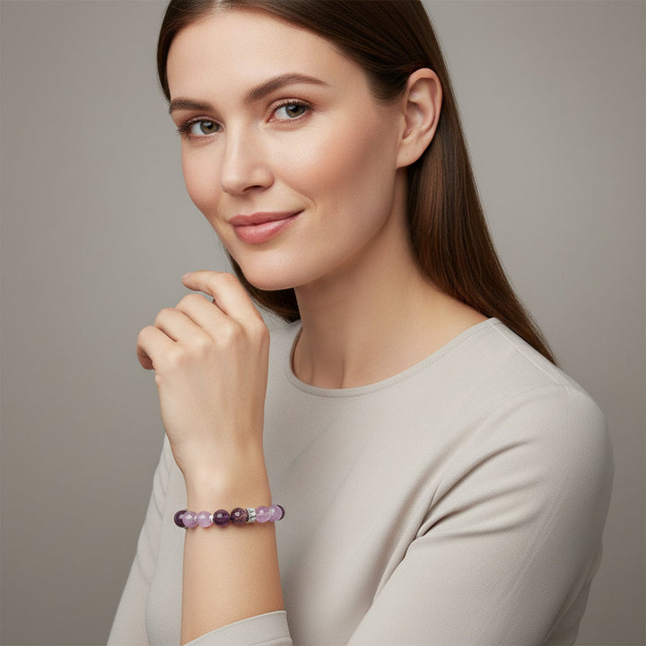 Lavender Orbit – DIY Amethyst Circle Bracelet for Inner Peace, Focus & Celestial Intention - Mountauk