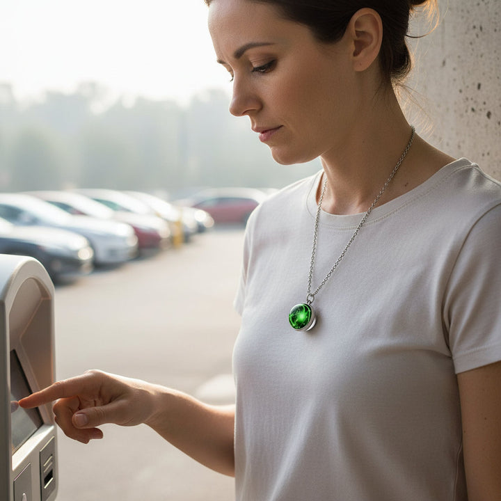 Elegant 12 Constellation Zodiac Necklace | Luminous Starry Sky Glass Pendant for Protection & Grounding - Mountauk