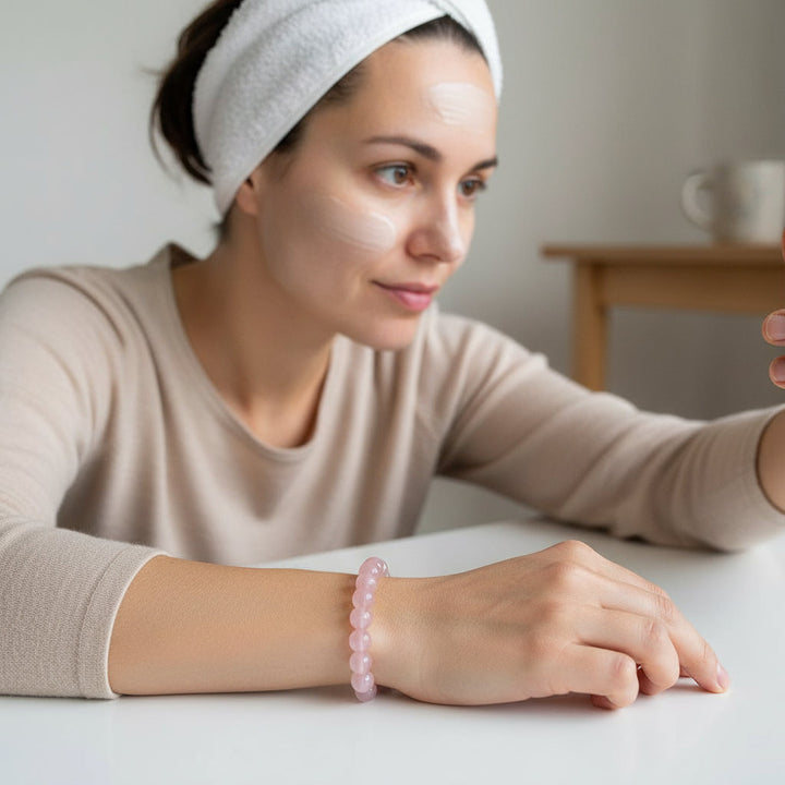 HeartGlow – Rose Quartz Bracelet for Love, Healing & Inner Radiance - Mountauk