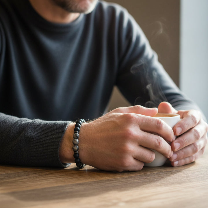 Iron Vow – Mens Onyx, Tiger Eye & Hematite Bracelet for Strength, Focus & Energetic Shielding - Mountauk