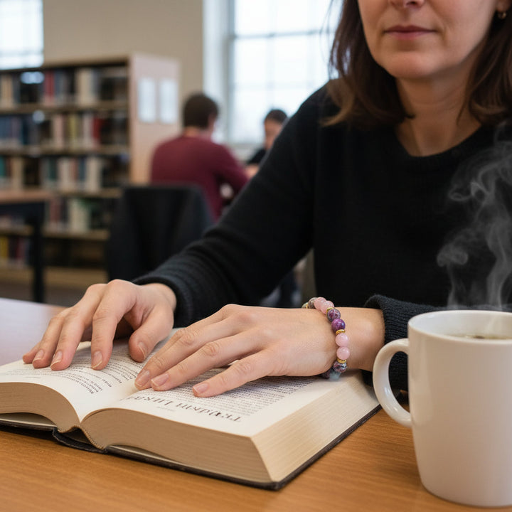 HeartSync – Imperial Jasper & Rose Quartz Bracelet for Soulful Attraction - Mountauk