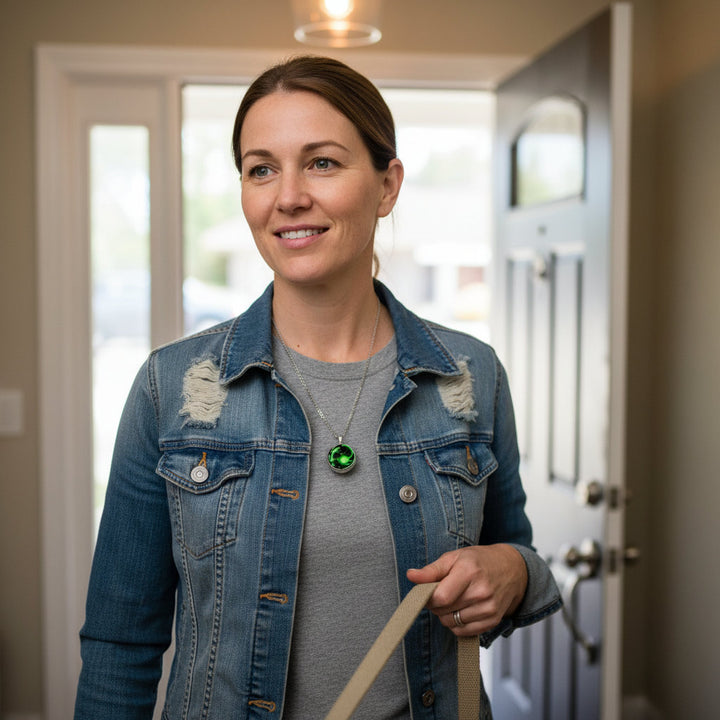 Elegant 12 Constellation Zodiac Necklace | Luminous Starry Sky Glass Pendant for Protection & Grounding - Mountauk