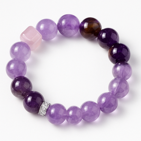 Lavender Orbit – DIY Amethyst Circle Bracelet for Inner Peace, Focus & Celestial Intention