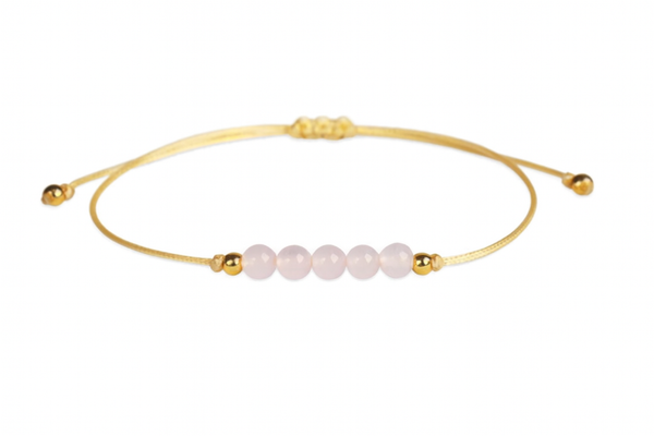 Rose Quartz 4mm Healing Self-Love Bracelet for Women
