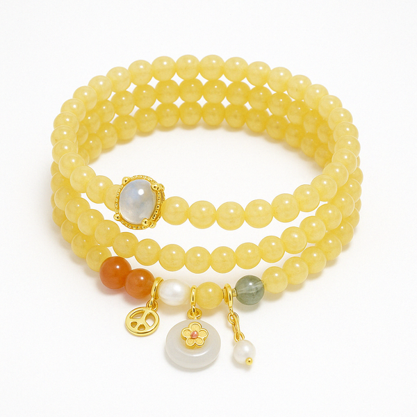 Fortune Bloom – Natural Amethyst & Jade Bracelet for Intuition, Protection  Feminine Grace and Celestial Wealth – Garnet & Jade Pixiu Bracelet for Prosperity, Energy Shield & Zodiac Harmony