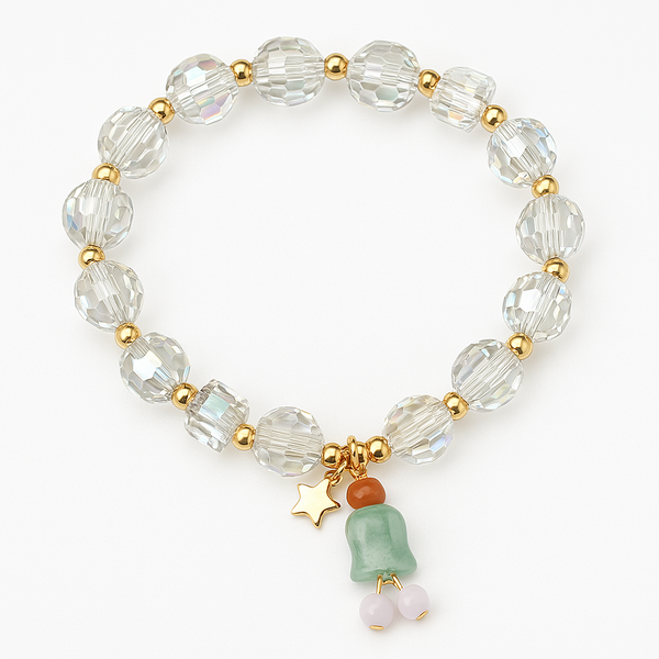 Empress of Harmony – Multicolor Jasper & Crystal Bracelet for Emotional Balance, Feminine Energy & Zodiac Healing