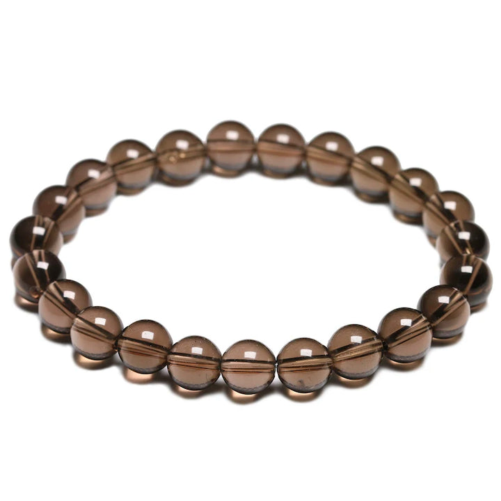 Rooted Clarity – Grade A Smoky Quartz Crystal Bracelet for Grounding, Focus & Energetic Protection - Mountauk