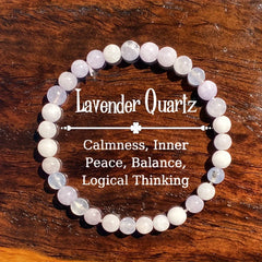 Lavender Quartz Serenity Bracelet – Embrace Calm, Balance, and Clarity