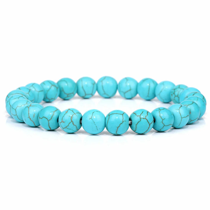 Bohemian Turquoise Bracelet for Inner Peace, Restful Sleep & Gentle Relaxation | Handmade Healing Gemstone Jewelry Gift - Mountauk