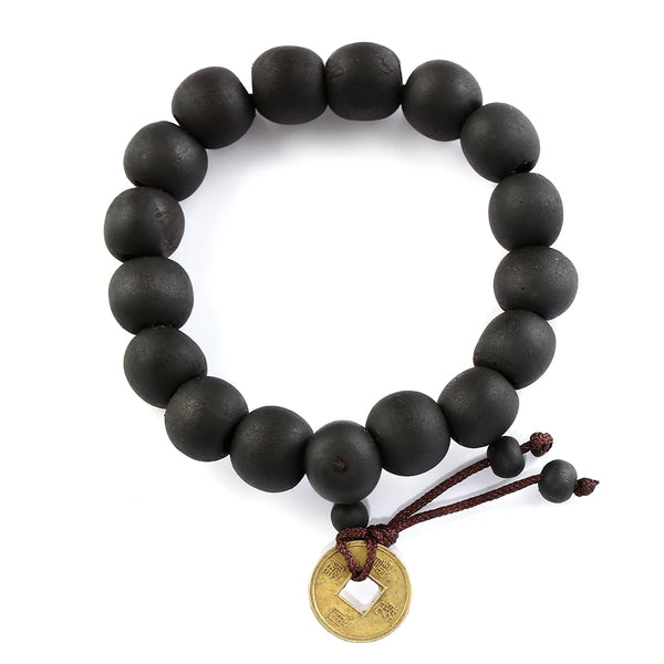 Wood Bead Buddha Bracelet - Mountauk
