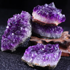 10-40g 1PC Amethyst Geode Natural Crystal Quartz Stone Specimen Mineral Decorative Bulk Irregular Shape Raw Stone Home Decor