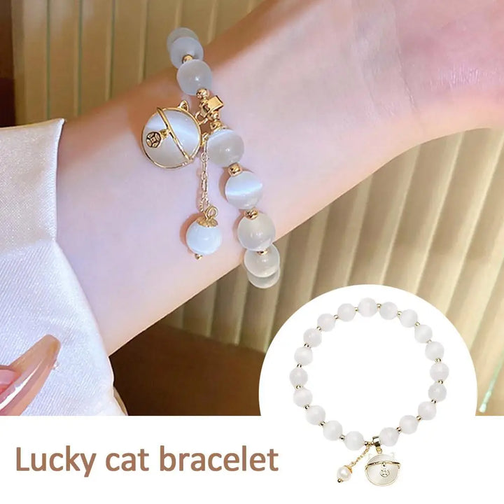 Elegant Zircon Butterfly Elastic Cat's Eye Bracelet for Women - 2025 Fashion Jewelry - Mountauk