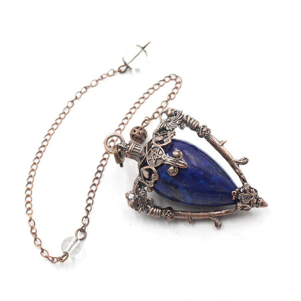 CelestiPend – 8-Stone Energy Compass Pendulum for Divination & Chakra Alignment - Mountauk