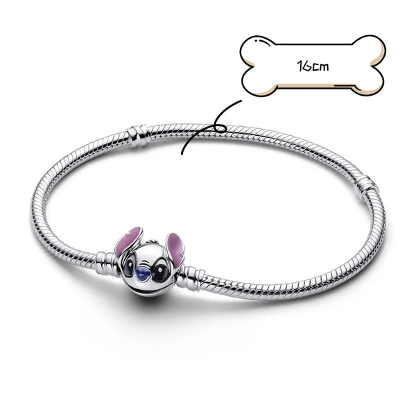 925 Sterling Silver Lilo & Stitch Charm Bracelet for Women: Sleep & Relaxation Jewelry Gift