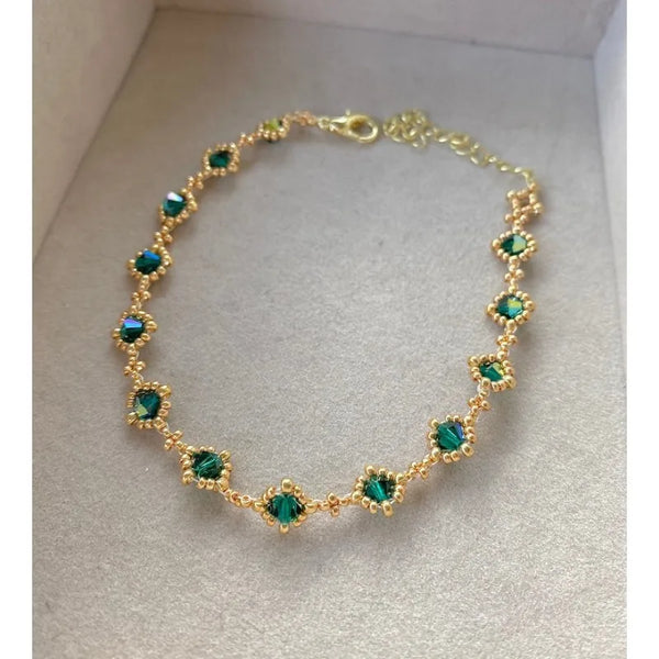 18K Gold-Plated Wisdom Jade Beaded Bracelet: A Luxurious Gift to Enhance Inner Clarity