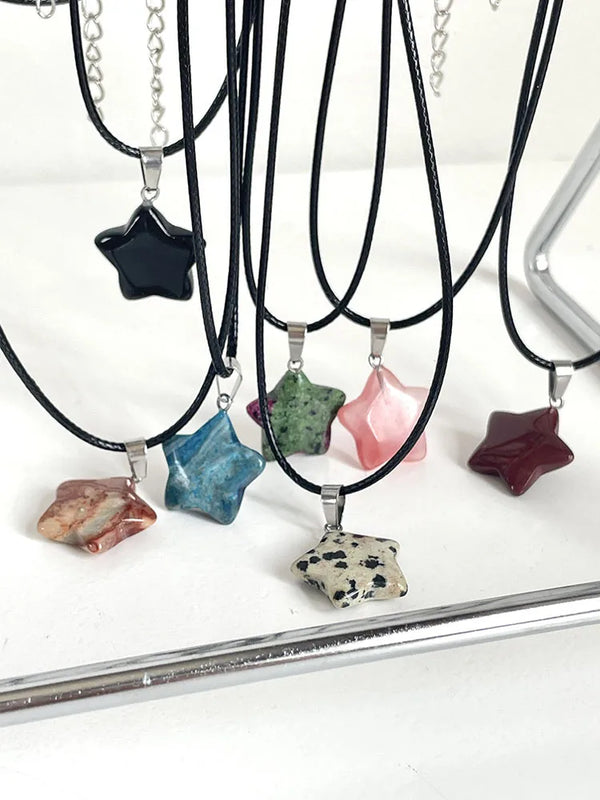 StarCore – Rose Quartz, Opal & Fluorite Hexagon Pendant for Clarity & Cosmic Balance