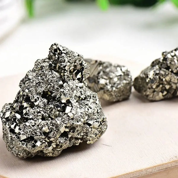 200g Natural pyrite raw stone stone crystal cluster rock mineral energy home decoration Mineral decoration specimen collec