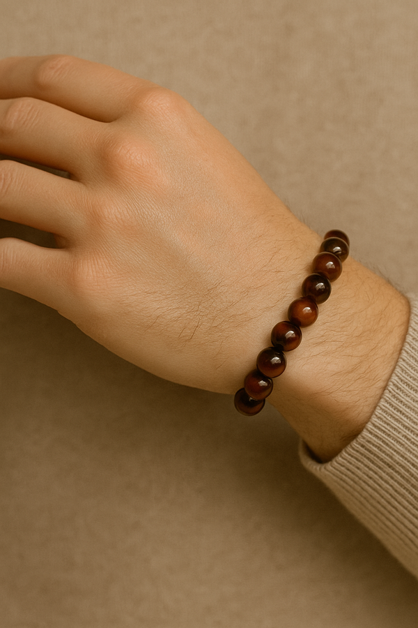 ObsiBond – Obsidian, Tiger Eye & Lava Stone Couple Bracelet for Protection & Connection