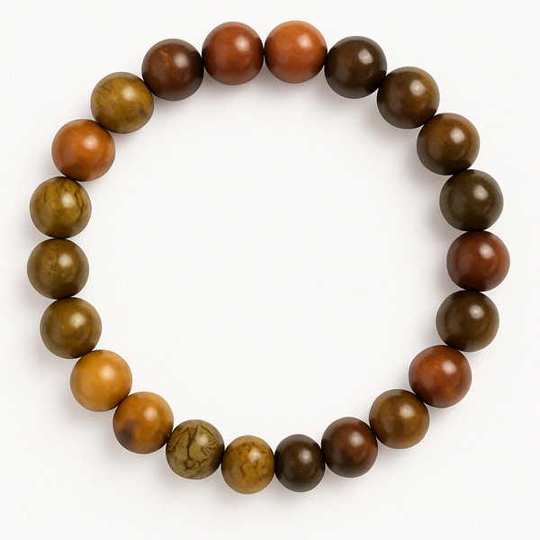 Urban Sentinel – Tiger Eye & Picasso Jasper Bracelet for Strength, Focus & Energetic Protection