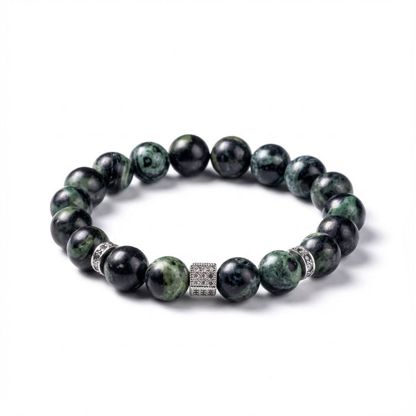 Elegant Natural Sparrow Stone Bracelet for Protection & Grounding: Unisex Zircon Charm for Mindful Style Gift